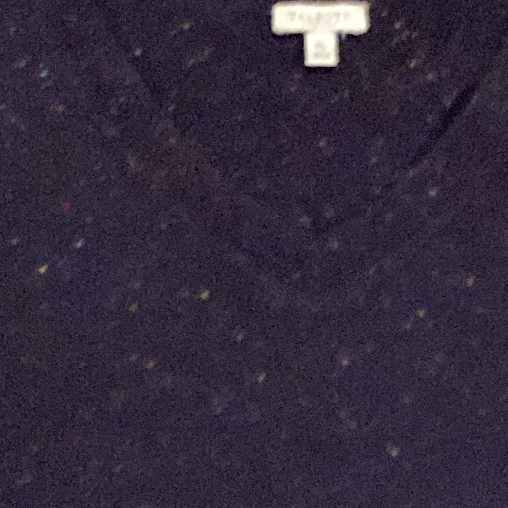 Talbots Black Cotton Blend Sweater Size MP - Picture 9 of 13